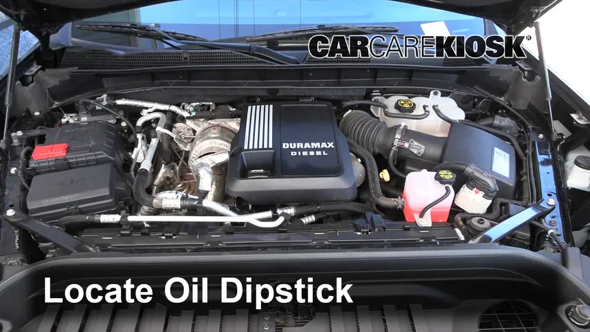 2020 GMC Sierra 1500 Elevation 3.0L 6 Cyl. Turbo Diesel Crew Cab Pickup Oil Check Oil Level